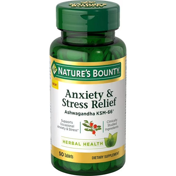 Nature's Bounty Anxiety & Stress Relief, 50 ct 1 Each