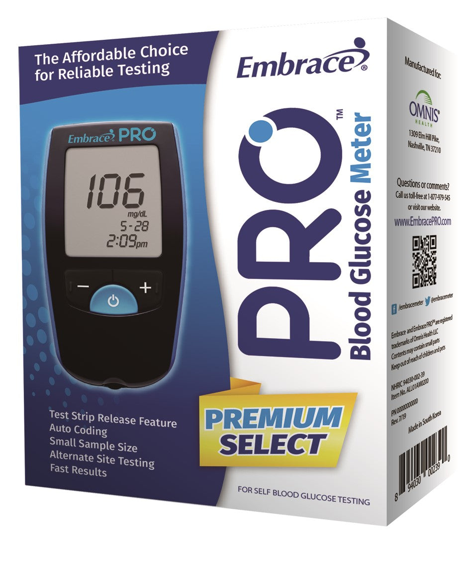 Embrace PRO Blood Glucose Meter 1 Each
