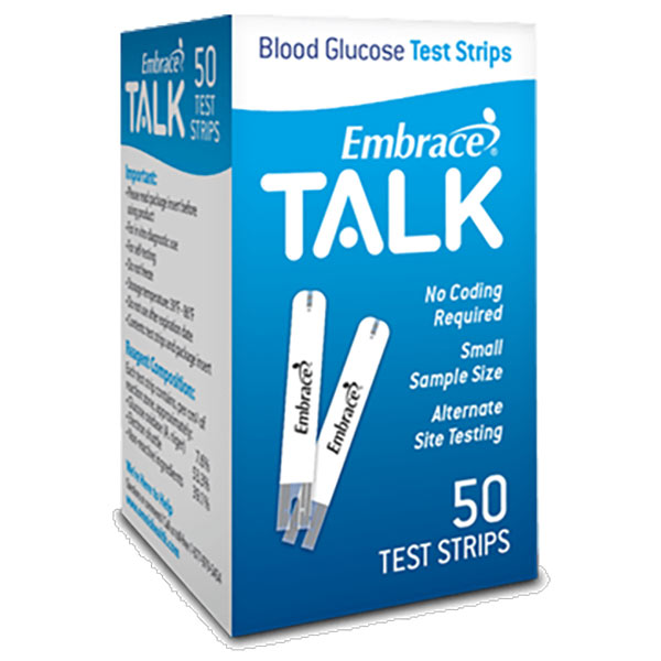 Embrace TALK 50ct Mail Order Test Strips (50 count) 50 Box