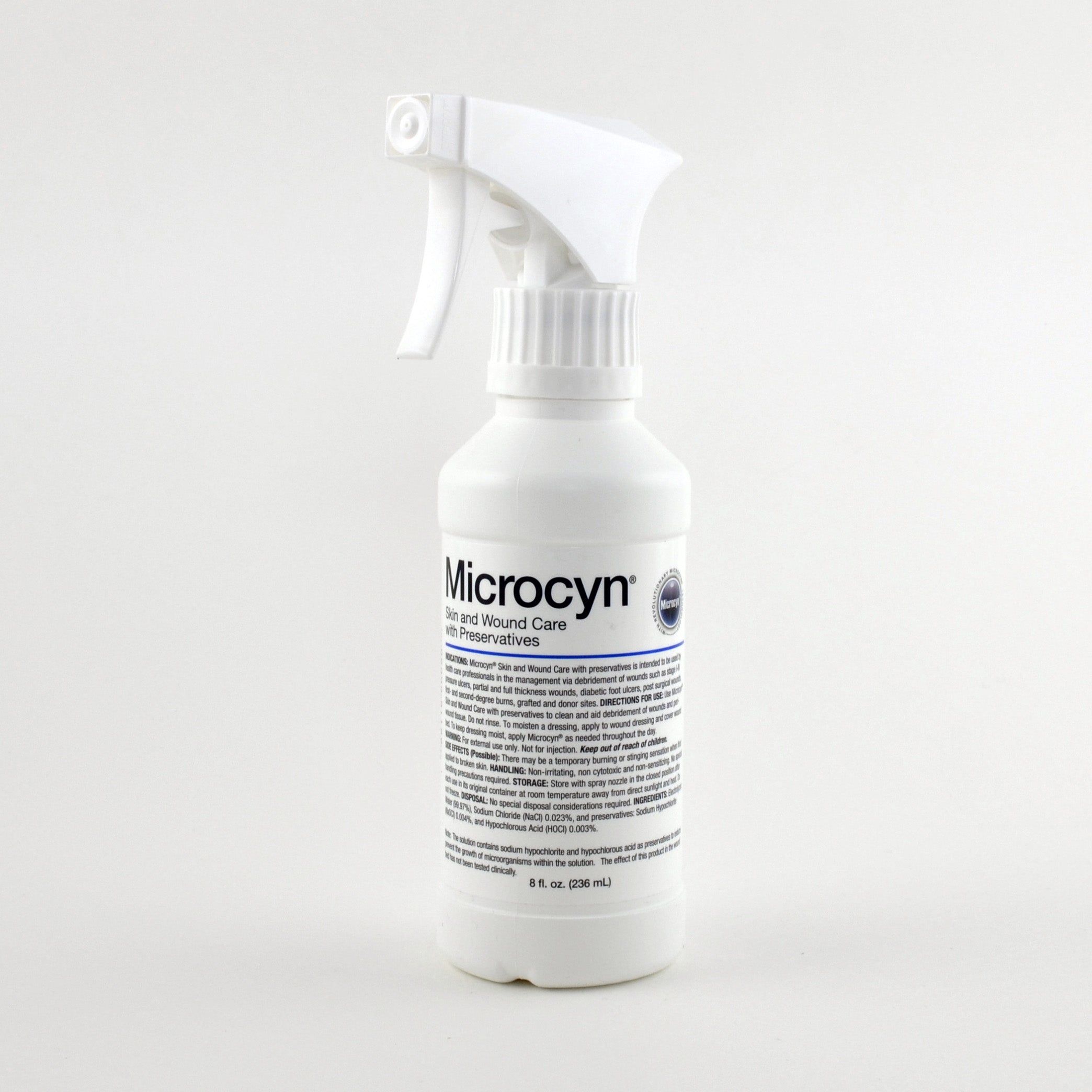 Microcyn Wound Cleanser Trigger Spray Bottle, 8 oz 1 Each