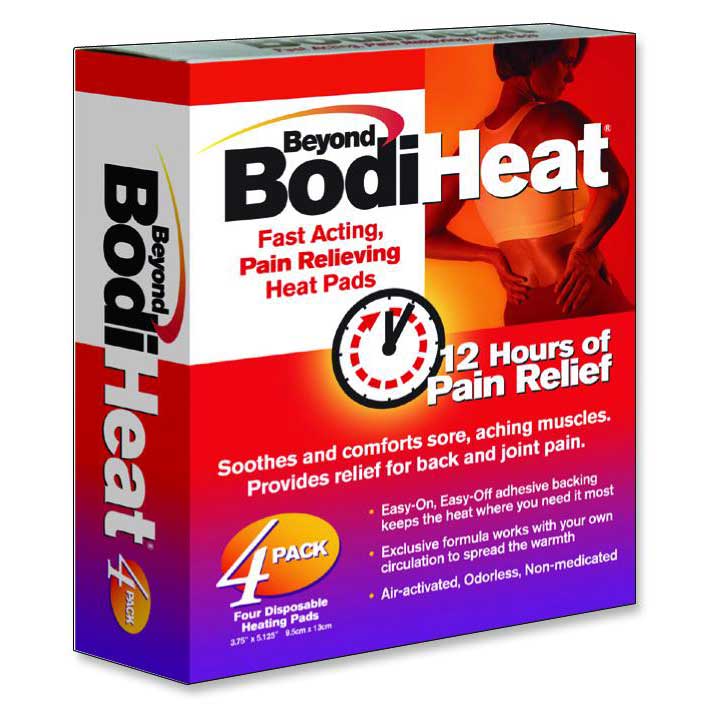 Beyond BodiHeat Pain Relieving Heat Pad, Back 4 Pack
