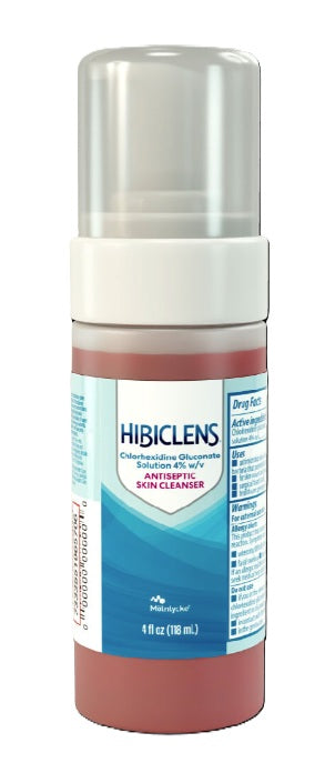 HibiClens Antiseptic Skin Cleanser Bottle with Integrated Foam Pump, 4 oz