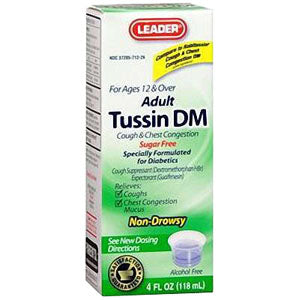 Leader Tussin DM Liquid Formula, 4 oz. 1 Each