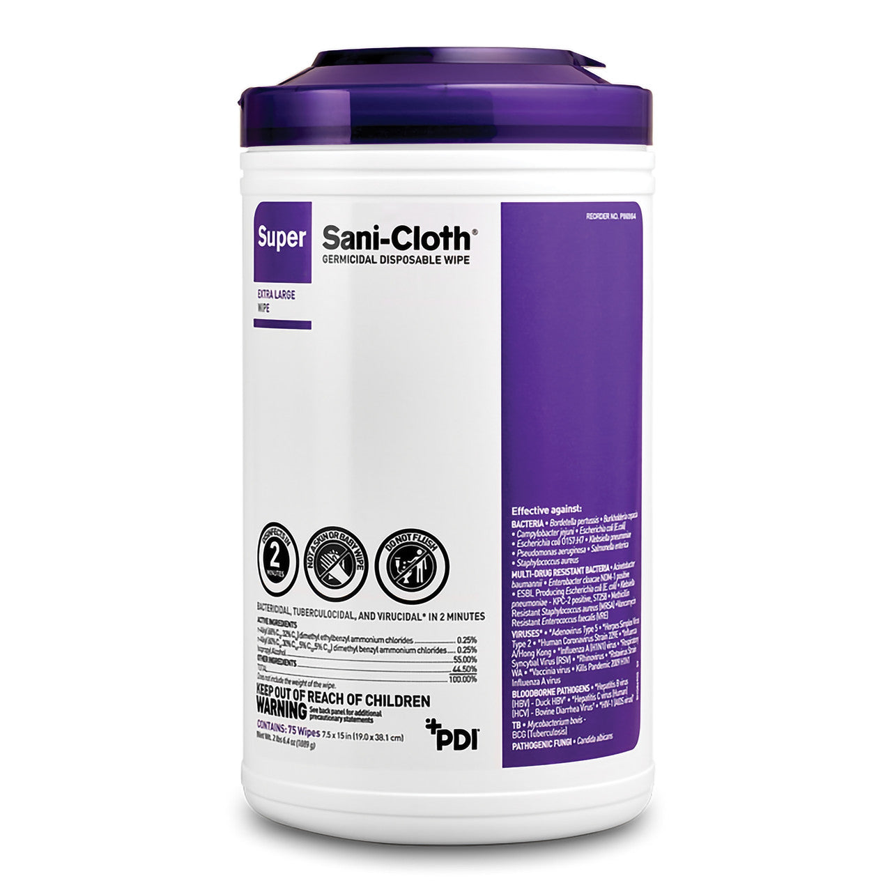 Super Sani-Cloth Germicidal Wipe, XL