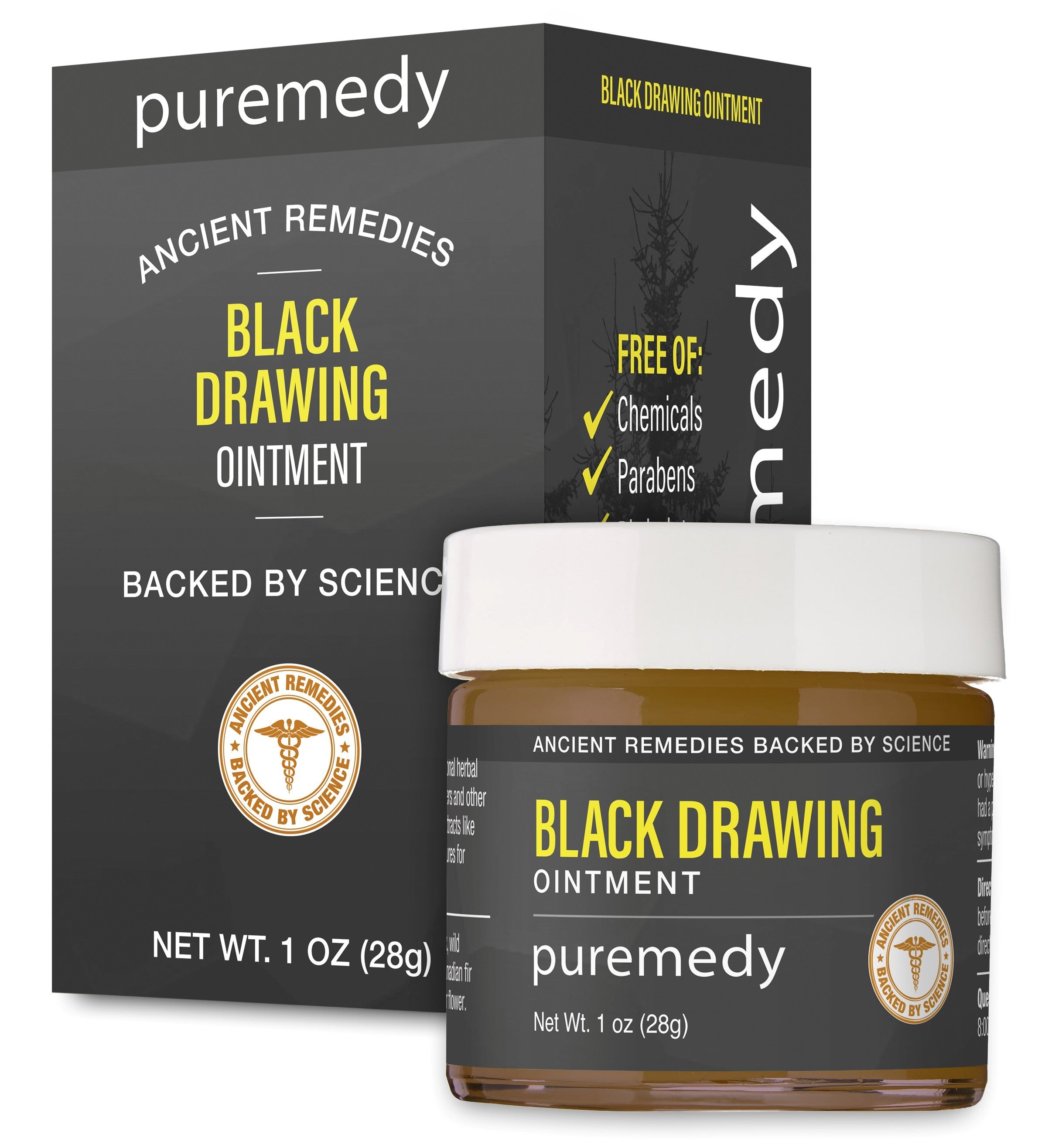 Puremedy Black Drawing Ointment, 1 oz 1 Each