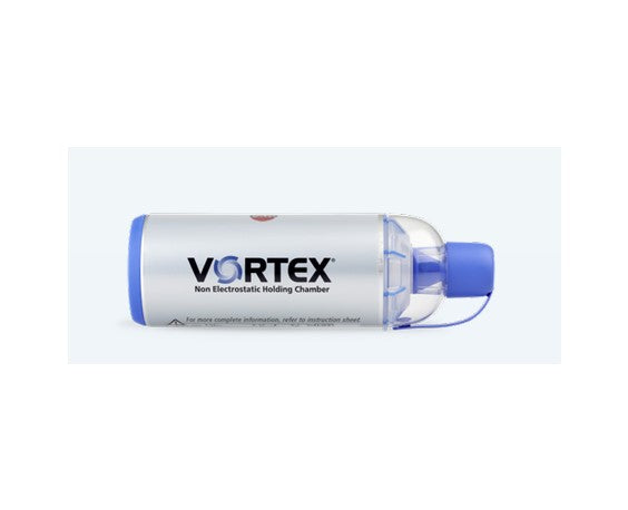 Vortex Non-Electrostatic Holding Chamber with Mouthpiece
