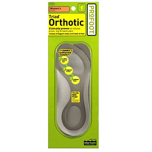 Profoot Triad Orthotic Insoles for Women 2 Pack