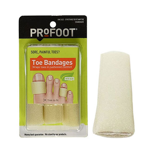 Toe Bandage Pad, Medium 3 Pack