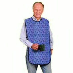 Mealtime Protector,Cotton,18" X 36",Blue Paisley 1 Each