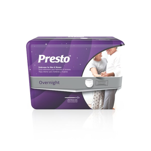 Presto FlexRight Protective Underwear Medium 32" - 44" Overnight Absorbency