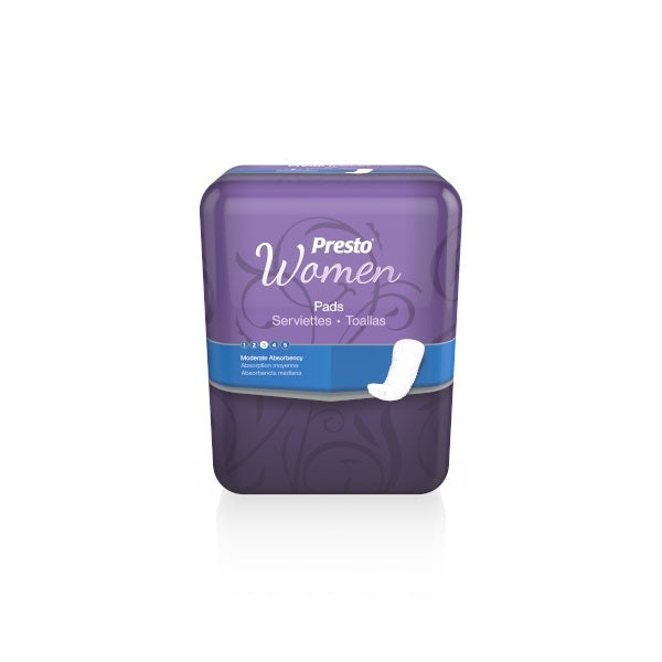 Presto Pads, Moderate Absorbency, 12" Long