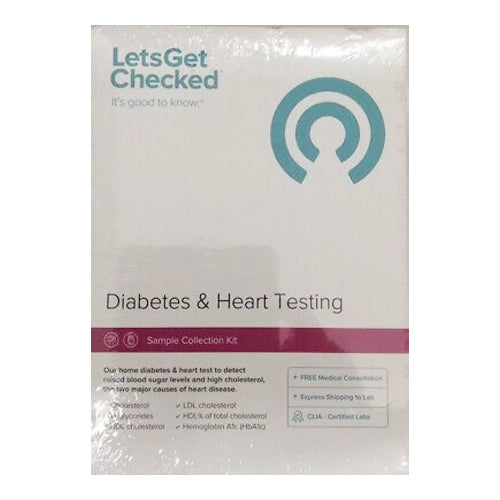 Lets Get Checked Home Diabetes & Heart Testing 1 Each