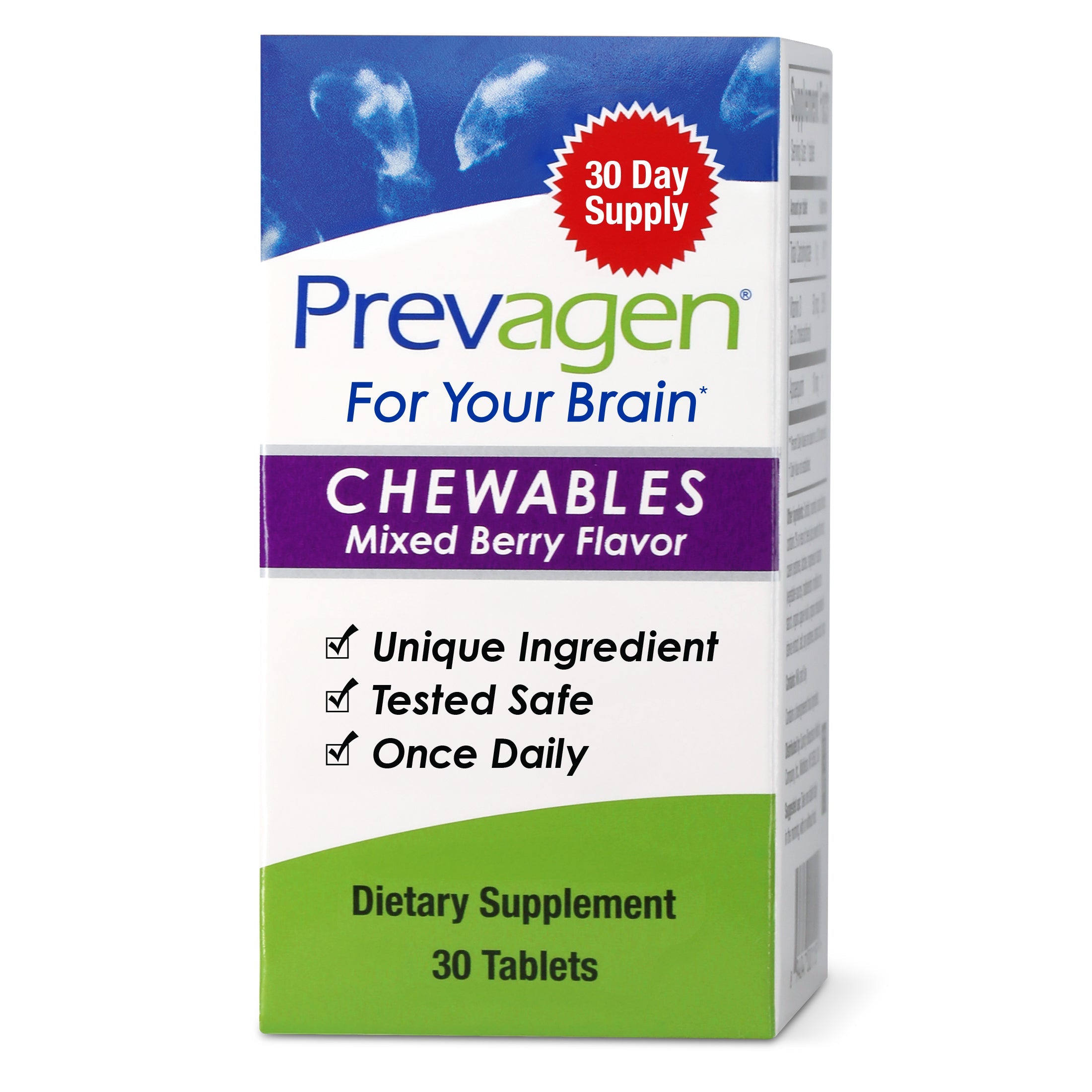 Prevagen Regular Strength Mixed Berry Chewables, 30 ct 1 Each