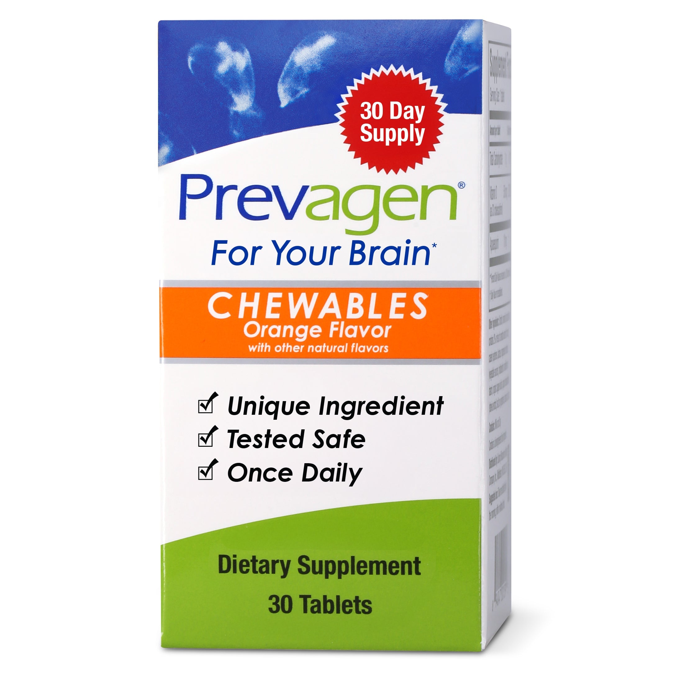 Prevagen Regular Strength Orange Chewable, 30 ct 1 Each