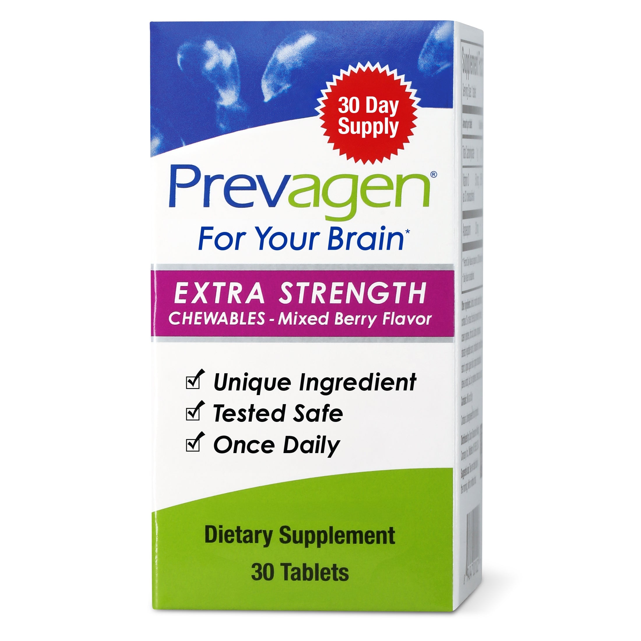 Prevagen Extra Strength Mixed Berry Chewables, 30 ct 1 Each