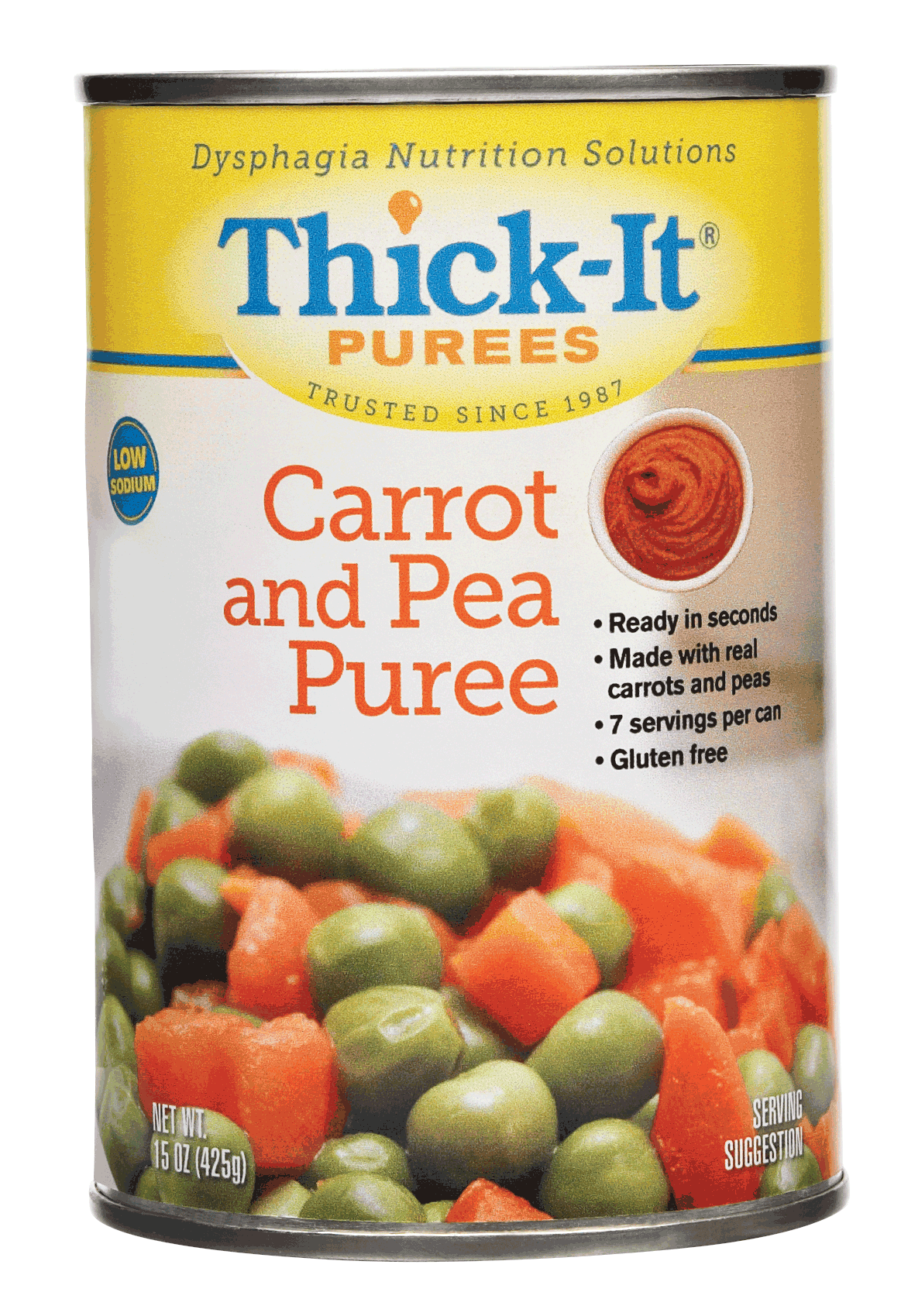 Thick-It Carrot and Pea Puree 15 oz. Can 1 Each
