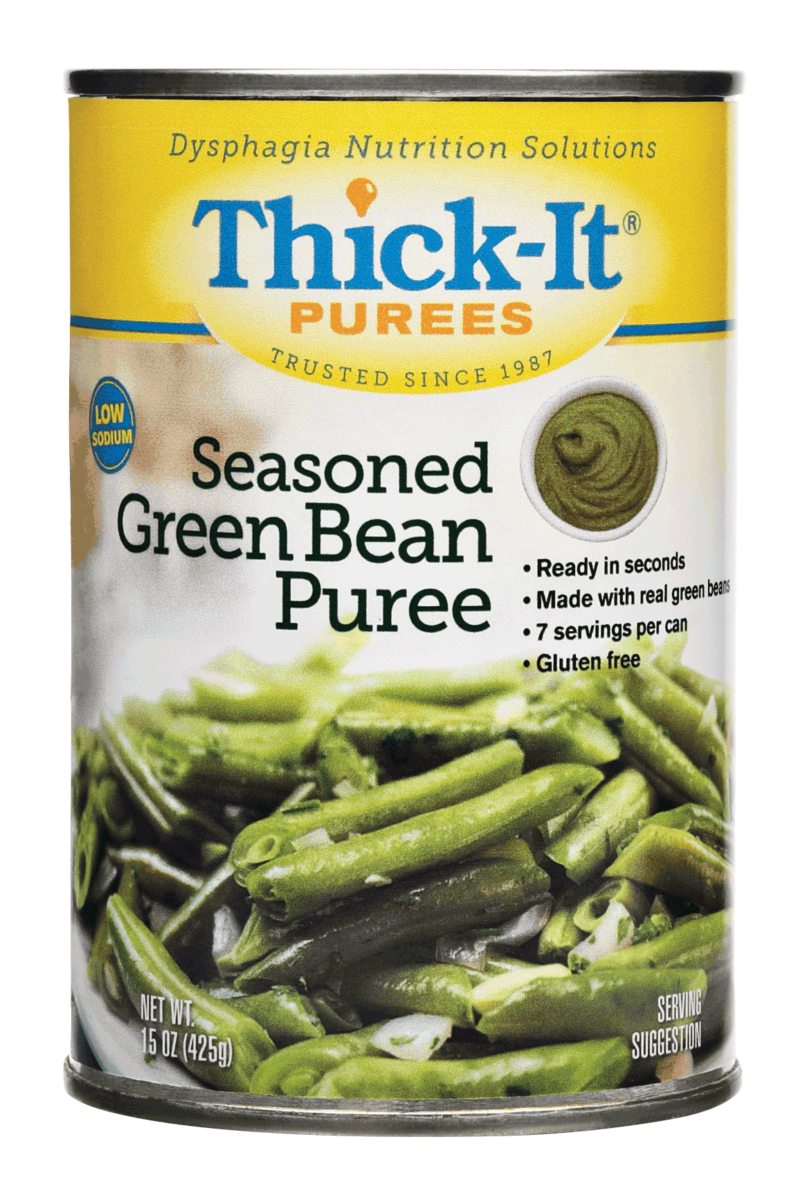 Thick-It Seasoned Green Beans Puree 15 oz. Can 1 Each