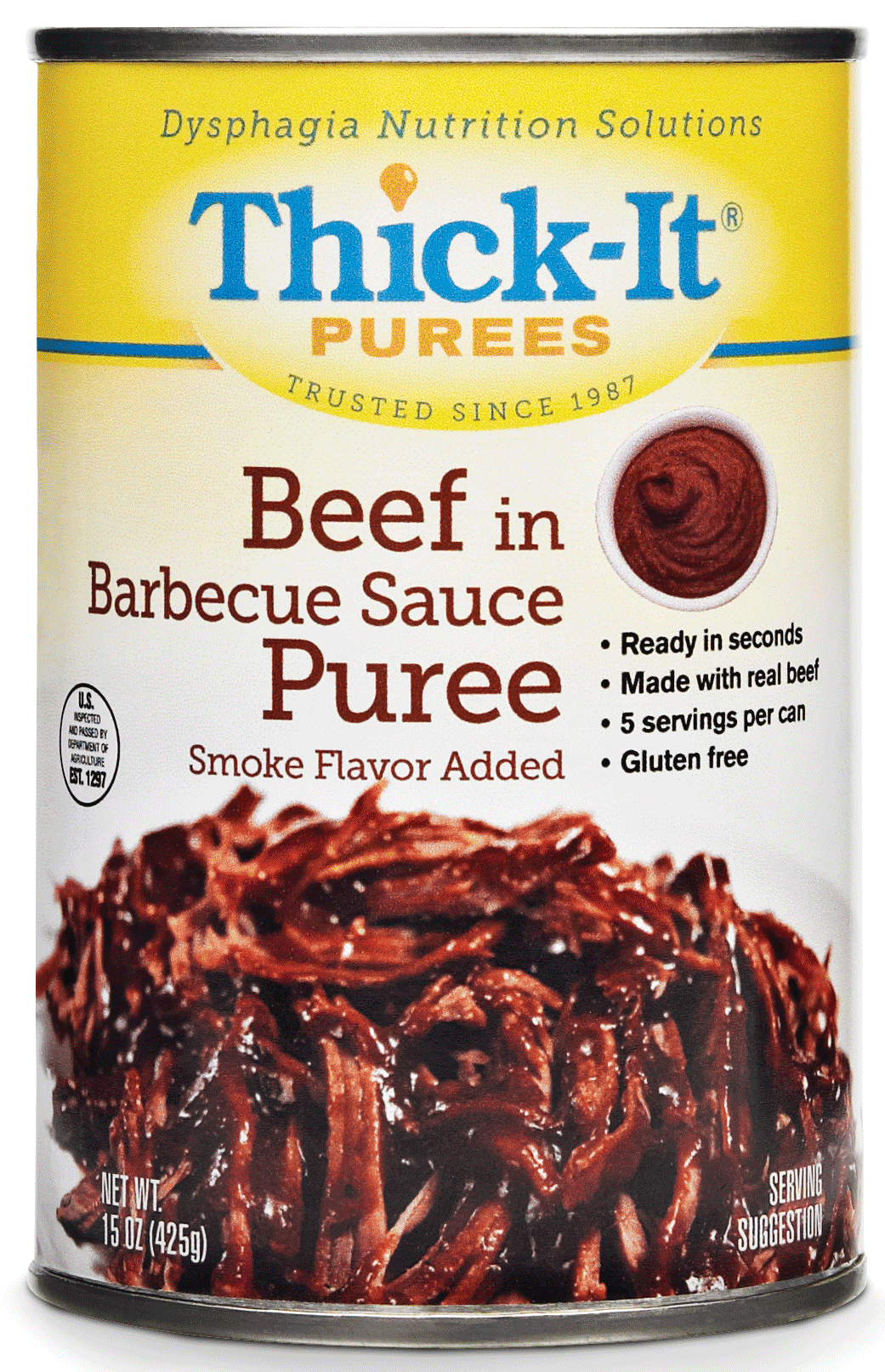 Thick-It Beef in BBQ Sauce Puree 15 oz. Can 1 Each