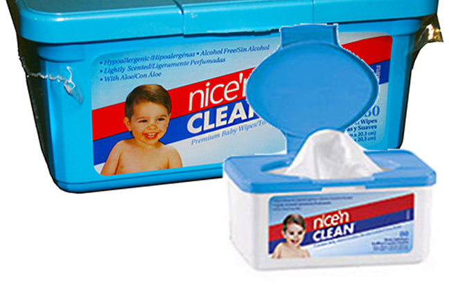 Nice and Clean Baby Wipes Scented 7" x 8" 1 Each