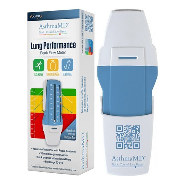 Quest AsthmaMD Lung Performance Peak Flow Meter 1 Each
