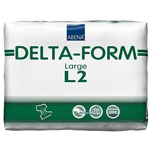 Delta-Form Adult Brief L2, Large 39" - 59" 20 Pack