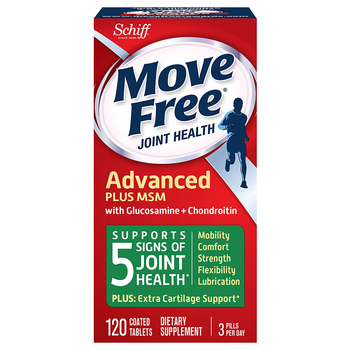 Move Free Advanced Plus MSM, 120 ct 1 Each