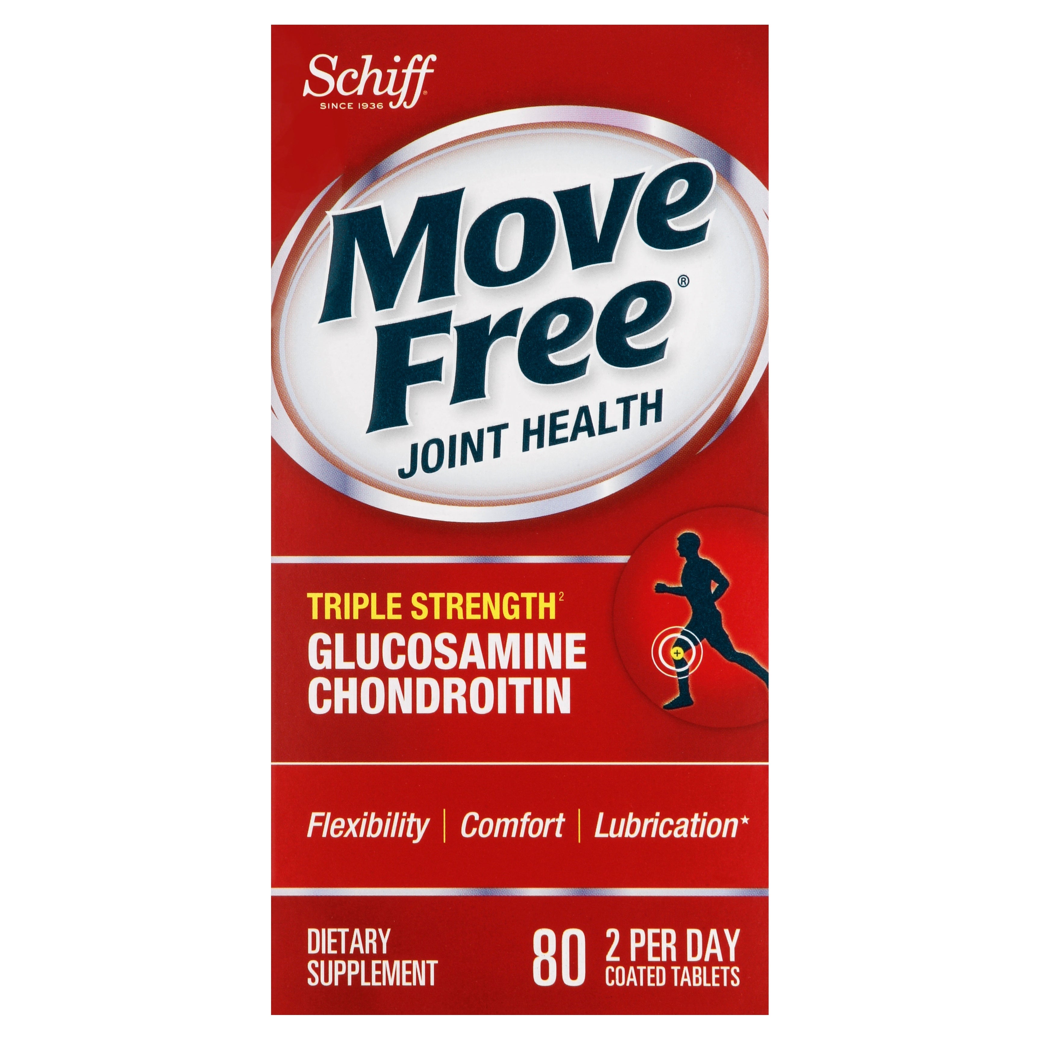 Move Free Advanced Joint Health Tablets, 80 Count 80 Pack