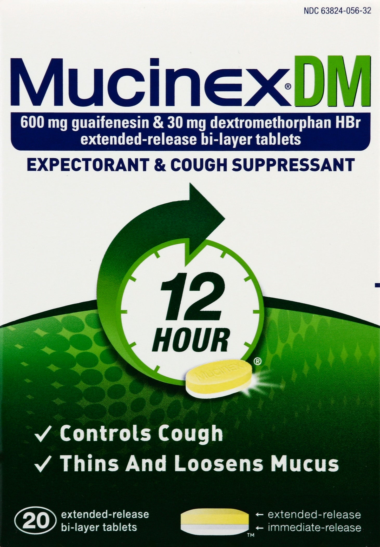 Mucinex Extended Release Bi-Layer Tablets, 20 ct