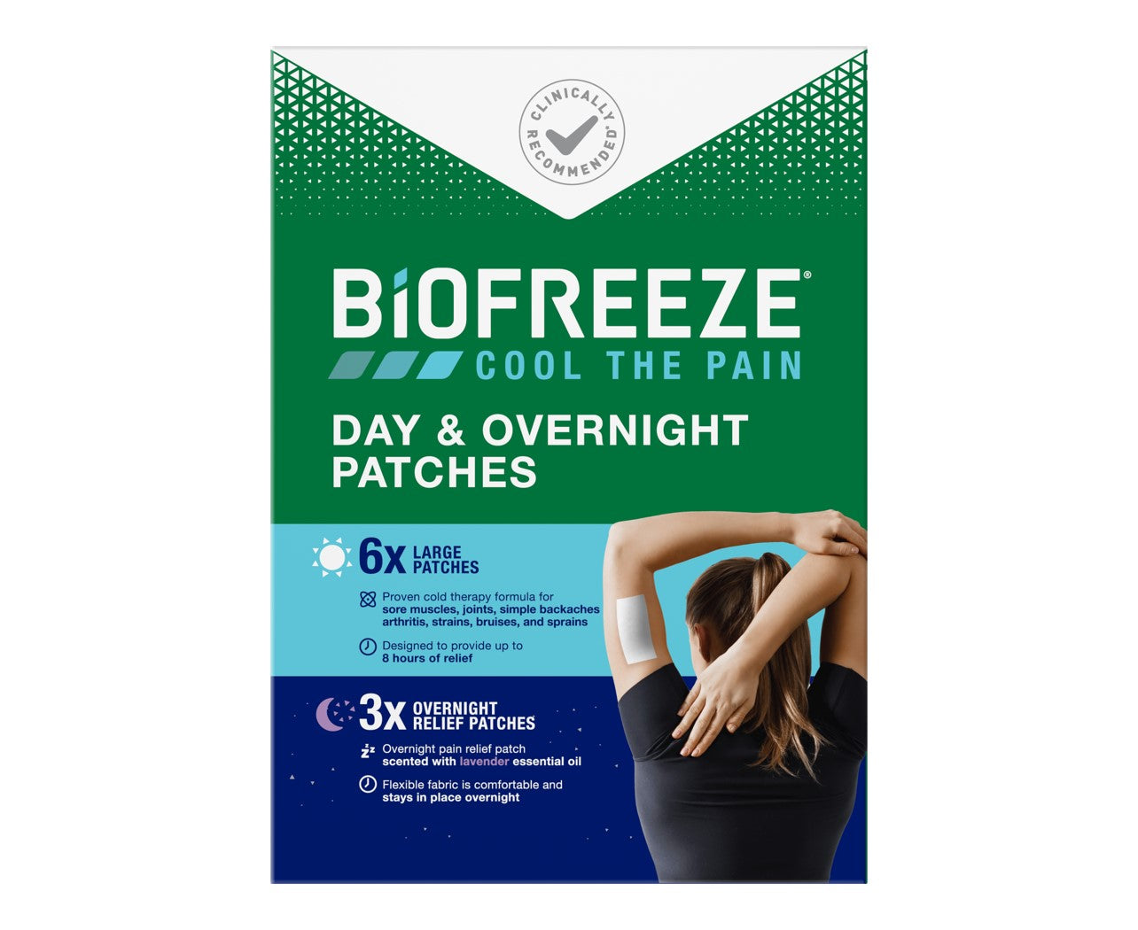 Biofreeze Day & Overnight Patch, 9 ct 9 Box