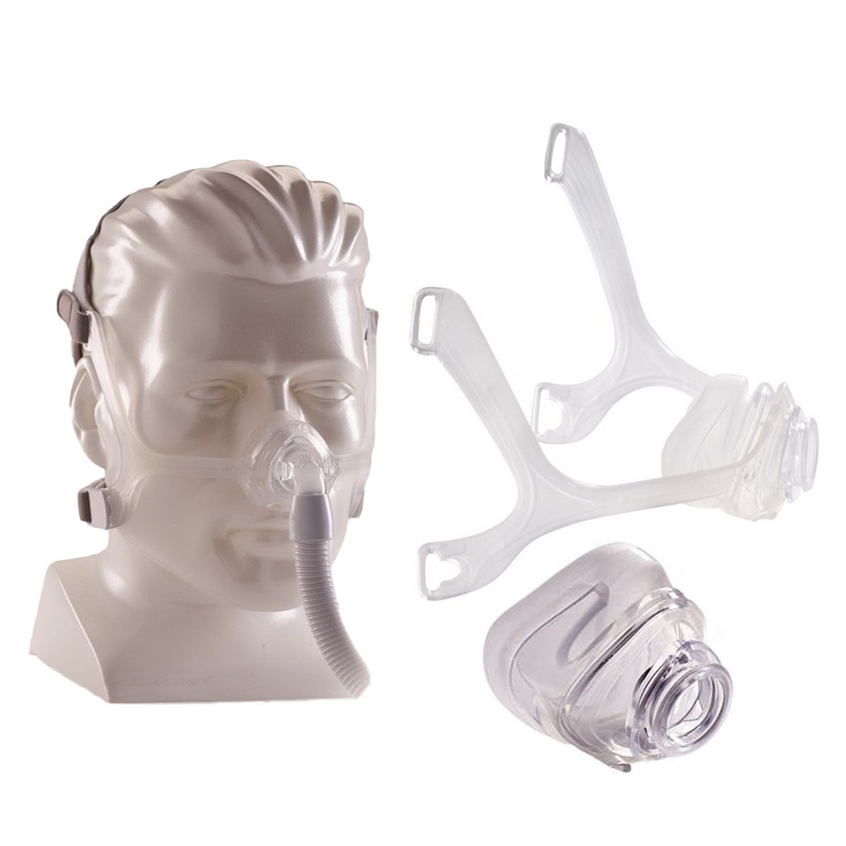 Wisp Nasal Mask with Clear Frame and Headgear, Large 1 Each