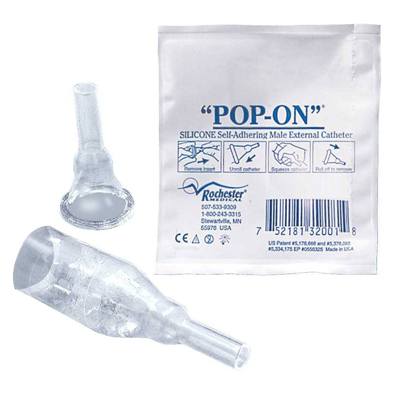 Pop-On Self-Adhering Male External Catheter, X-Large 41 mm 1 Each