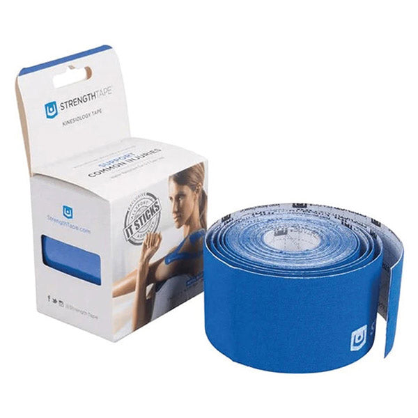 StrengthTape Kinesiology Tape 5m Uncut Roll, Royal Blue 1 Each