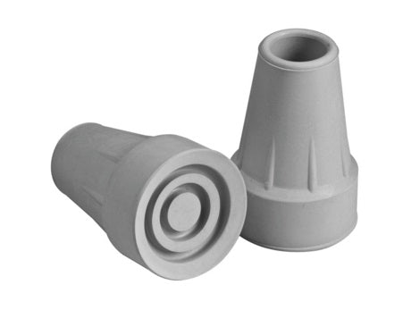 Standard Crutch Tip, 7/8", Gray 2 Pack