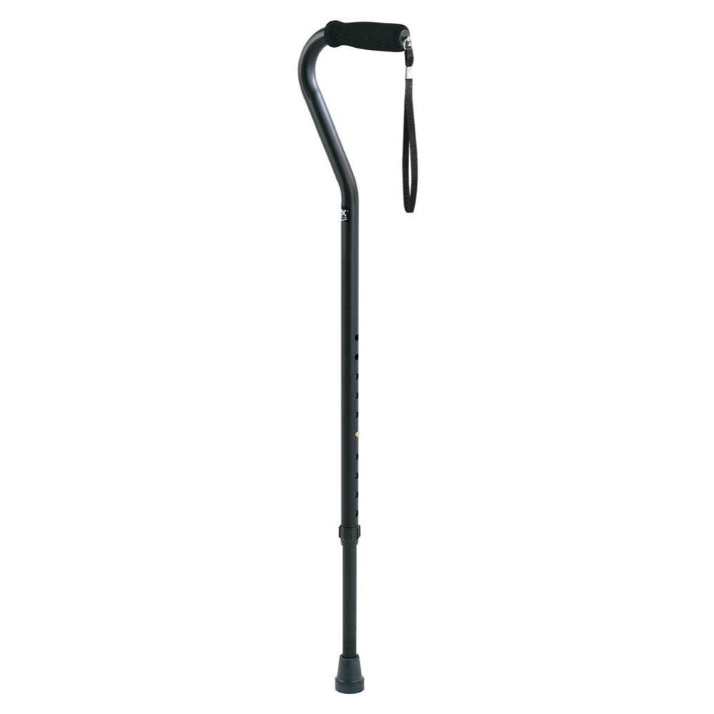 Adjustable Offset Cane, Black 1 Each
