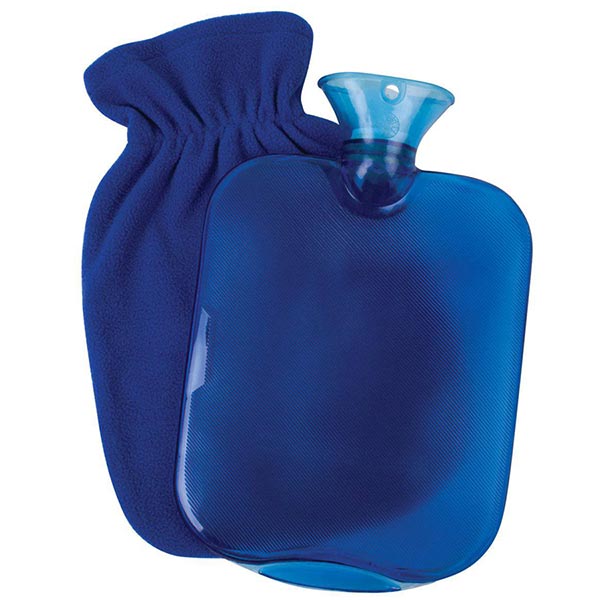 Hot Water Bottle with Fleece Cover 1 Each