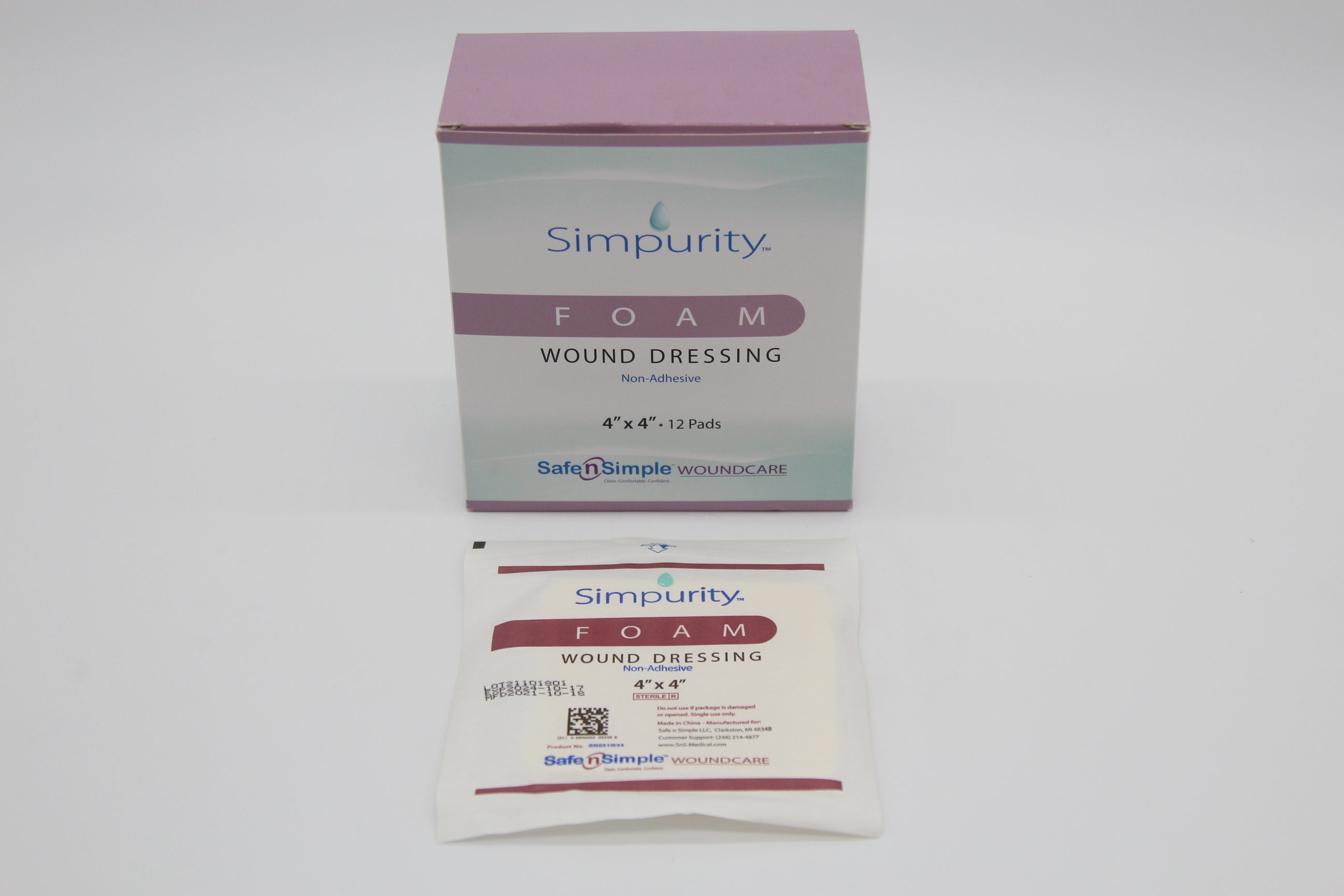 Simpurity Foam 4" x 4" Pad