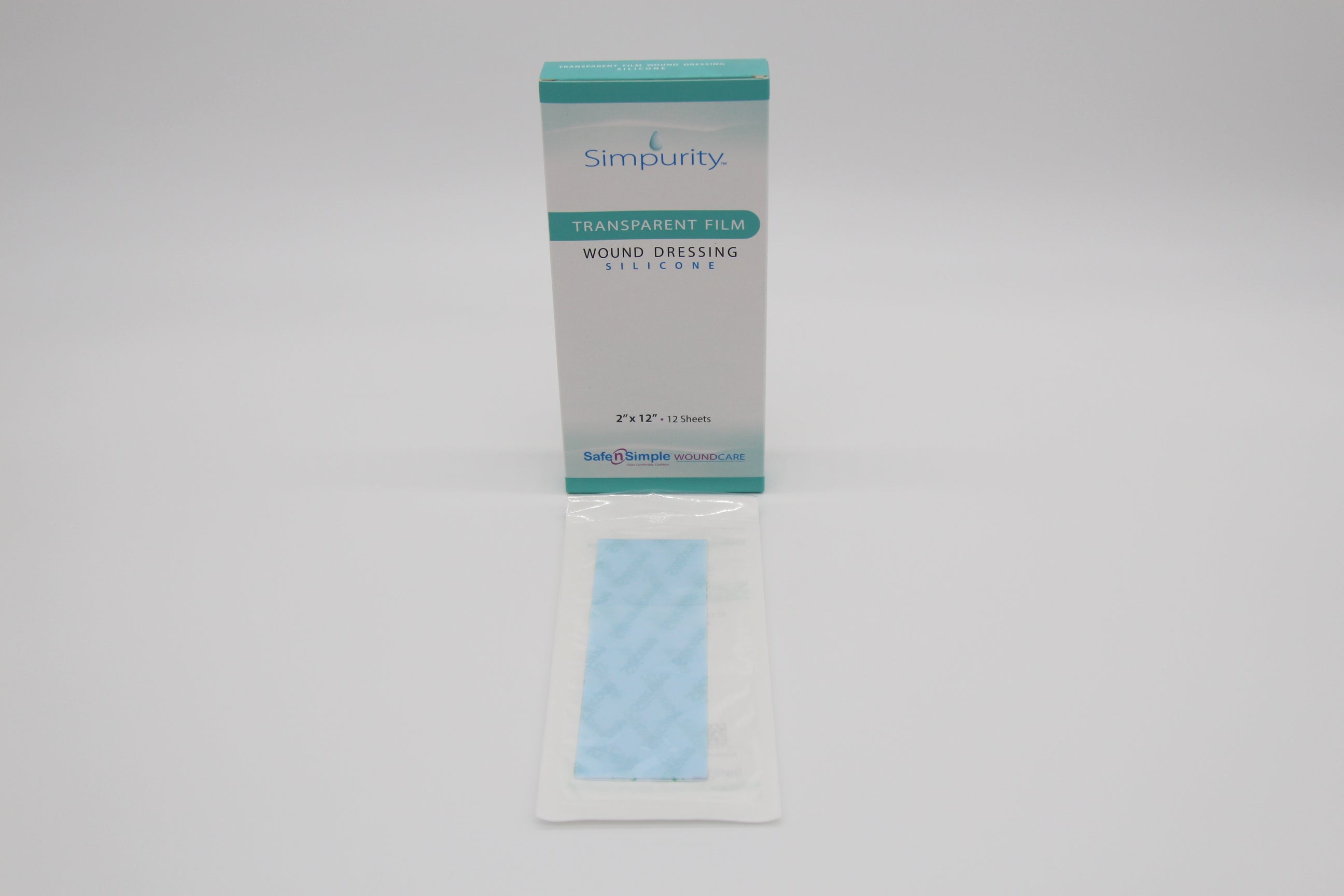 Simpurity Silicone Transparent Dressing, 2" x 12"
