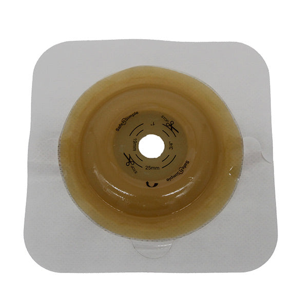 Safe N Simple 5" x 5" 2-Piece Convex Wafer, Standard Wear, White, 50 mm, 2" Flange, Cut-to-Fit-- REPLACES RRSNS7225134