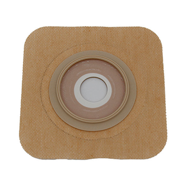 Safe N Simple 4-1/4" x 4-1/4" 2-Piece Wafer, Standard Wear, with Tape Collar, Beige, 50 mm, 2" Flange, 7/8" Precut Stoma Opening-- REPLACES RRSNS7322134