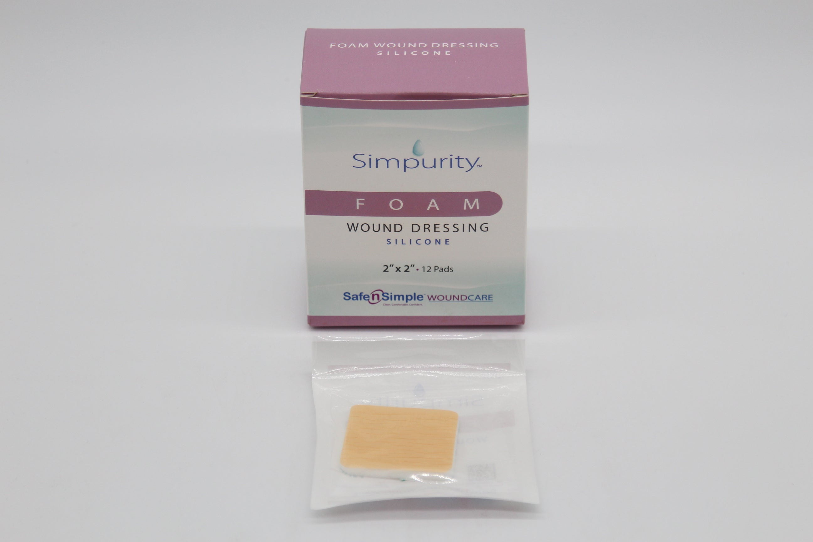 Safe N Simple Simpurity Silicone Foam, 2" x 2"