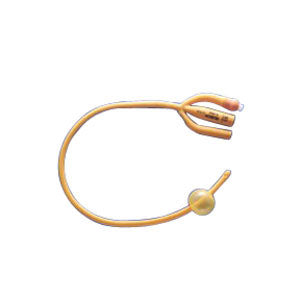 Gold 3-Way Silicone-Coated Foley Catheter 22 Fr 5 cc 1 Each