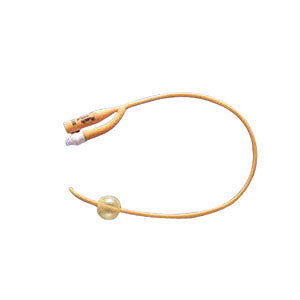 pureGold Coude/Tiemann 2-Way Latex Foley Catheter 20 Fr 30 cc 1 Each