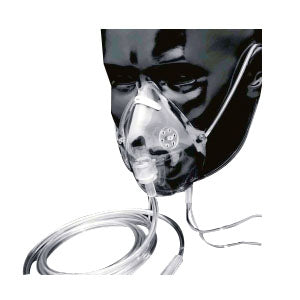 Adult Elongated Mask with 7' Tubing, Over-the-Ear Style 1 Each