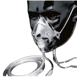 Elongated Oxygen Mask, Medium Concentration,Adult 50 Case