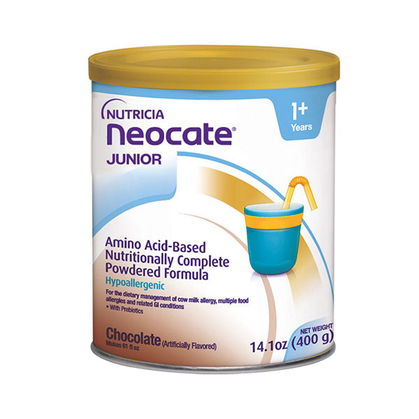 Neocate Junior Pediatric Nutrition Chocolate Powder 14 oz. Can