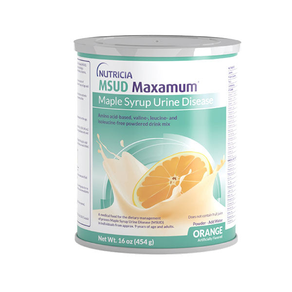 MSUD Maxamum Powdered Medical Food, Orange Flavor, 16 oz., 454g 1 Each