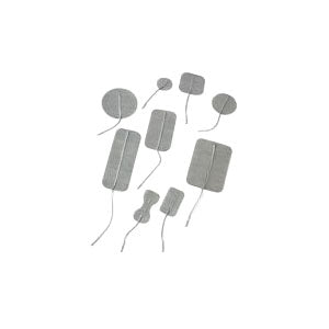 Pals Platinum Electrodes 2" Round, Stainless Steel Knit Fabric 40 Pack