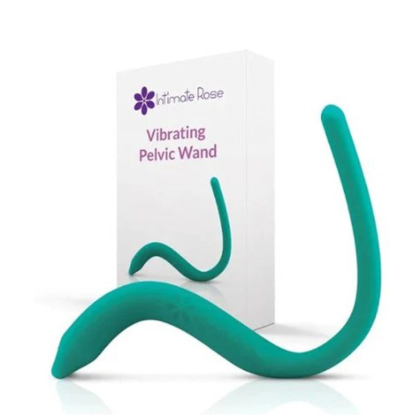 Intimate Rose Vibrating Pelvic Wand, Aqua 1 Each