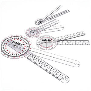 E-Z Read Goniometer, 6 3/4", Plastic 1 Each
