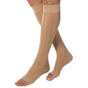 120C Sheer Fashion Calf, 15-20mmHg, Open Toe, Size C, Suntan 1 Each